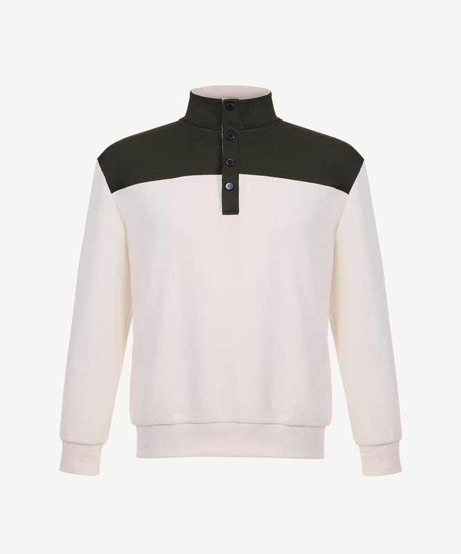 Regular Dik Yaka Uzun Kol Sweatshirt