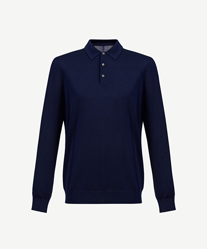 Regular Polo Yaka Uzun Kol Kazak