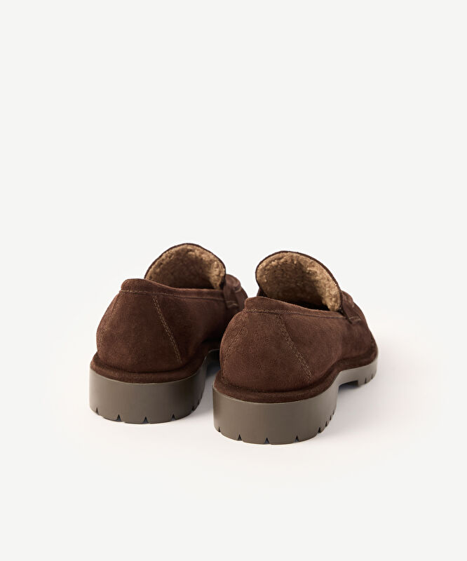 Kürklü Süet Loafer