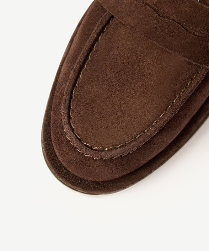 Kürklü Süet Loafer
