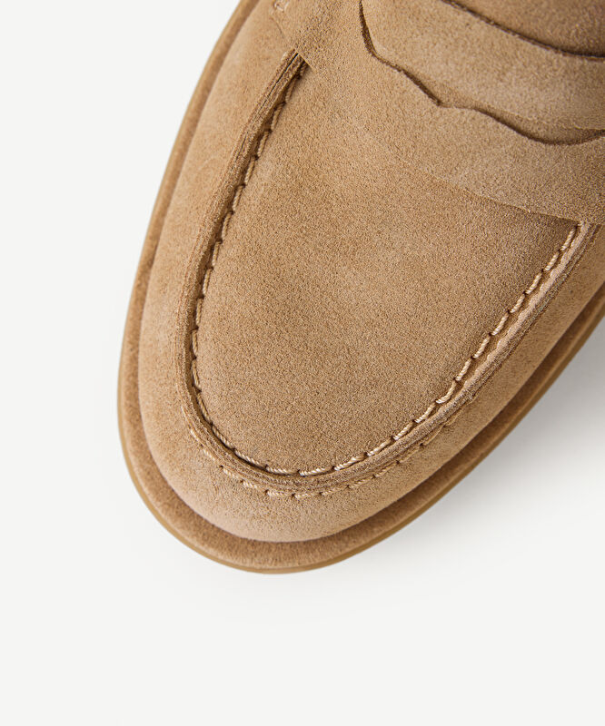 Kürklü Süet Loafer