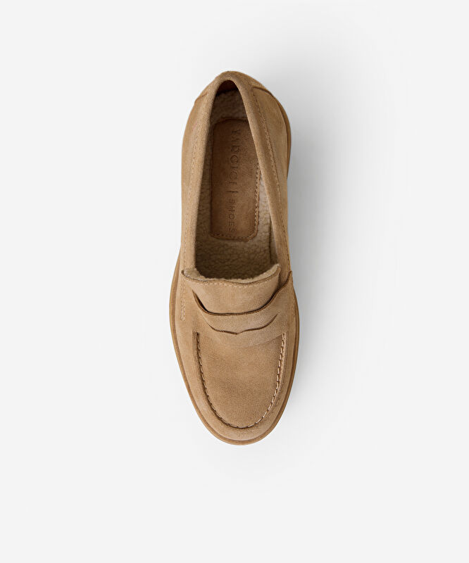 Kürklü Süet Loafer