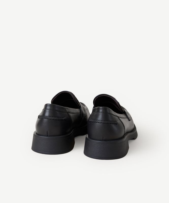 Tay Tüylü Deri Loafer