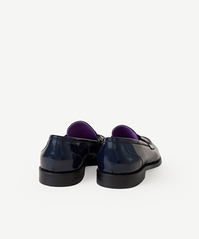 Rugan Renkli Astarlı Loafer