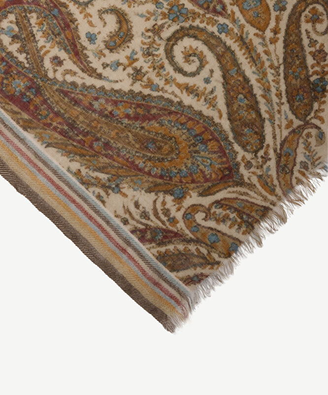 Paisley Desenli Yün Şal