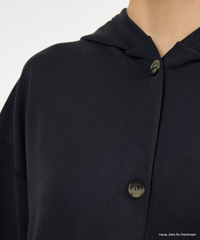 Regular Kapüşonlu Yaka Uzun Kol Sweatshirt