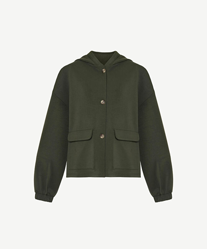Regular Kapüşonlu Yaka Uzun Kol Sweatshirt