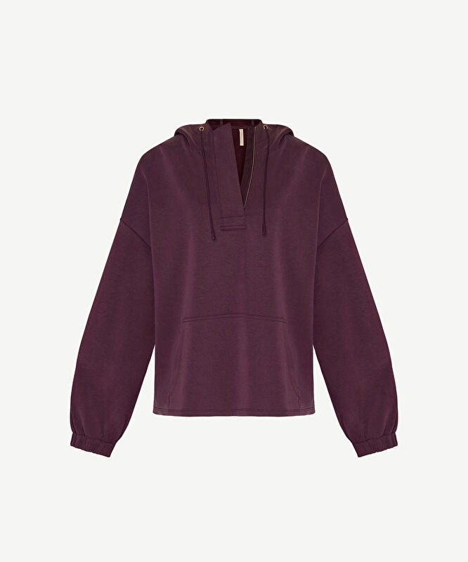 Regular Kapüşonlu Yaka Uzun Kol Sweatshirt