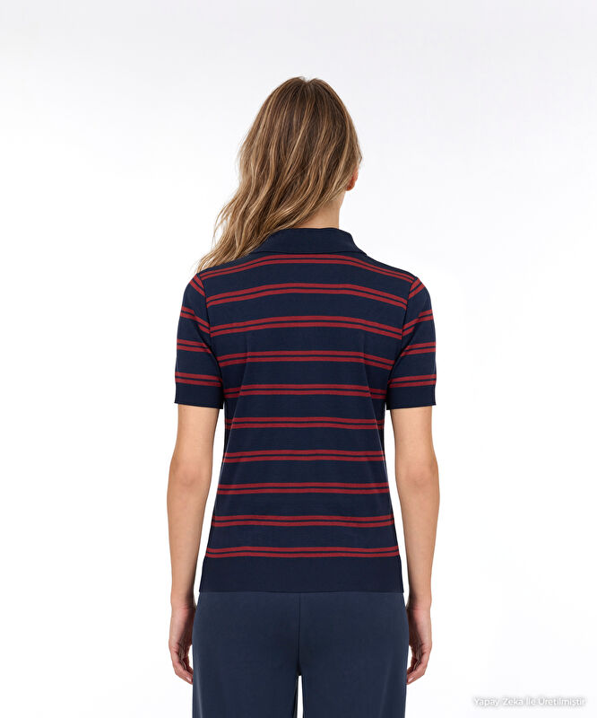 Regular Polo Yaka Kısa Kol Kazak
