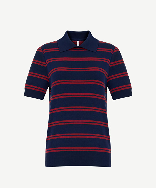 Regular Polo Yaka Kısa Kol Kazak