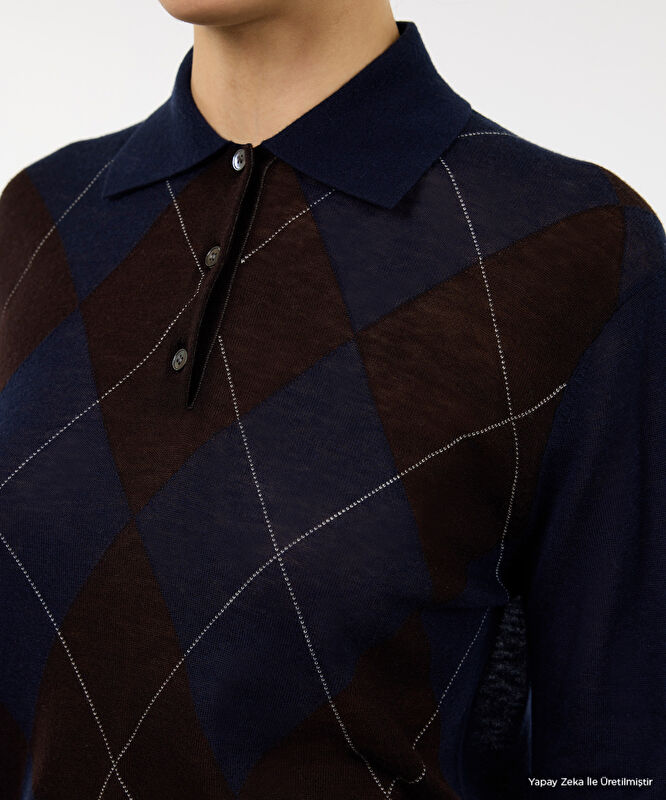 Regular Polo Yaka Uzun Kol Kazak