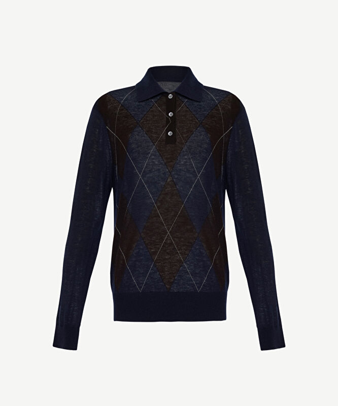 Regular Polo Yaka Uzun Kol Kazak