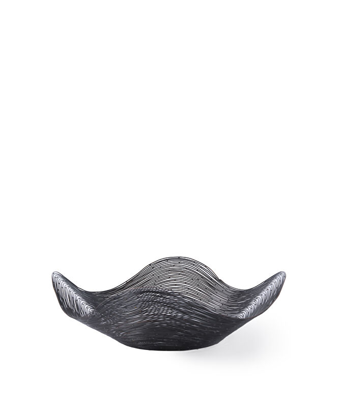 Metal Asimetrik Formlu Sepet(41x13 Cm)