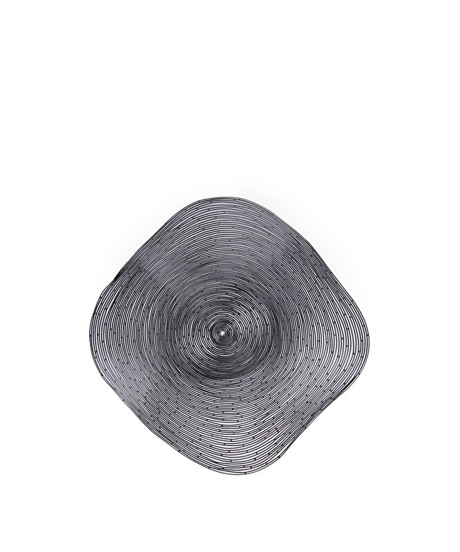 Metal Asimetrik Formlu Sepet(41x13 Cm)