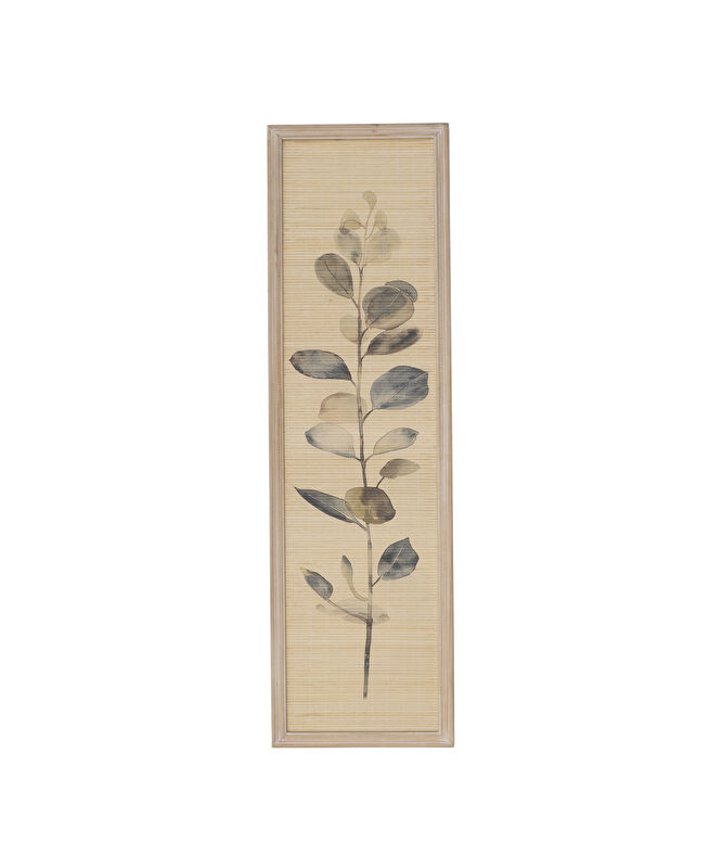 Çiçek Desenli Bambu Tablo(35x120x3 Cm)