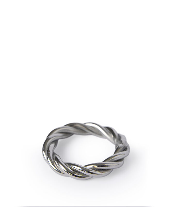 Metal Örgü Detaylı Yuvarlak Peçete Halkası(3 Cm)