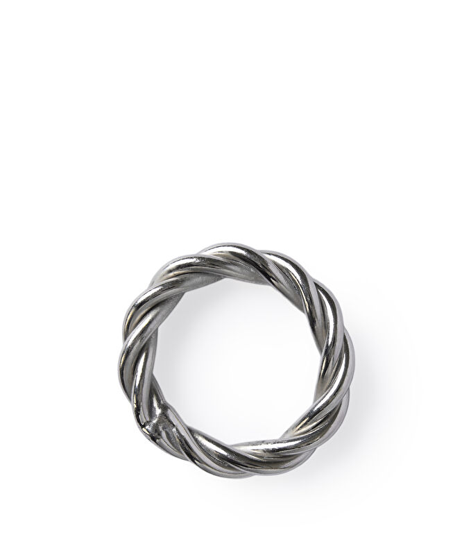 Metal Örgü Detaylı Yuvarlak Peçete Halkası(3 Cm)