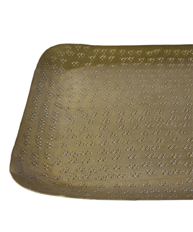 Metal Dikdörtgen Tepsi(38x21x2 Cm)