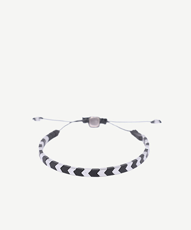 Geometrik Formlu Hematit Bileklik