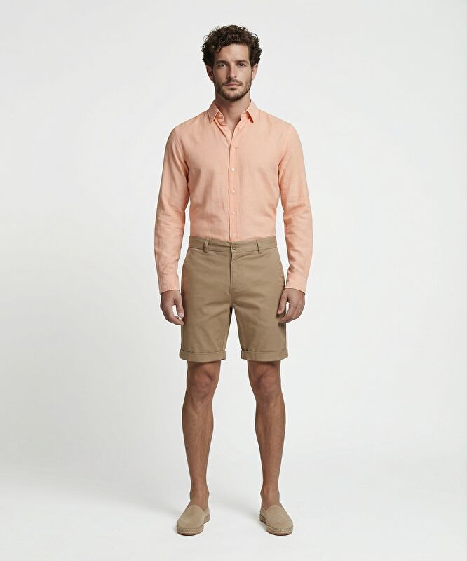 Regular Normal Bel Bermuda/Şort