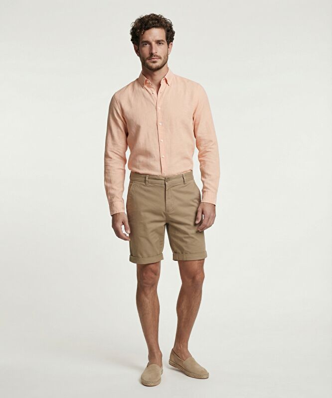 Regular Normal Bel Bermuda/Şort