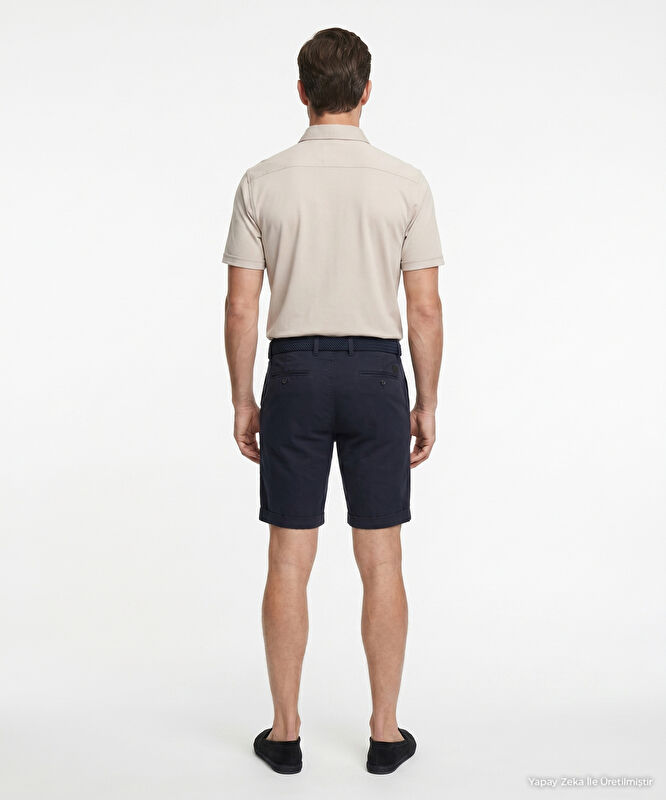Regular Normal Bel Bermuda/Şort