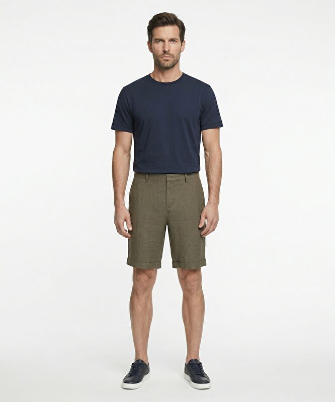 Regular Normal Bel Bermuda/Şort