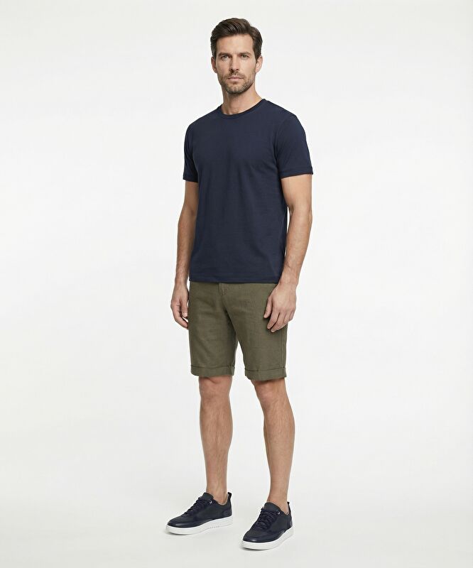 Regular Normal Bel Bermuda/Şort