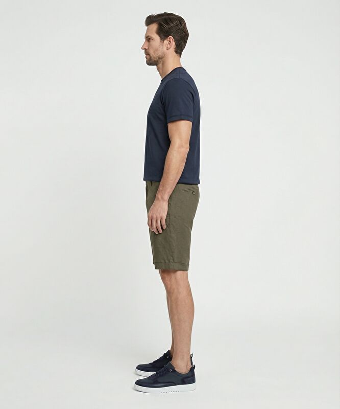 Regular Normal Bel Bermuda/Şort