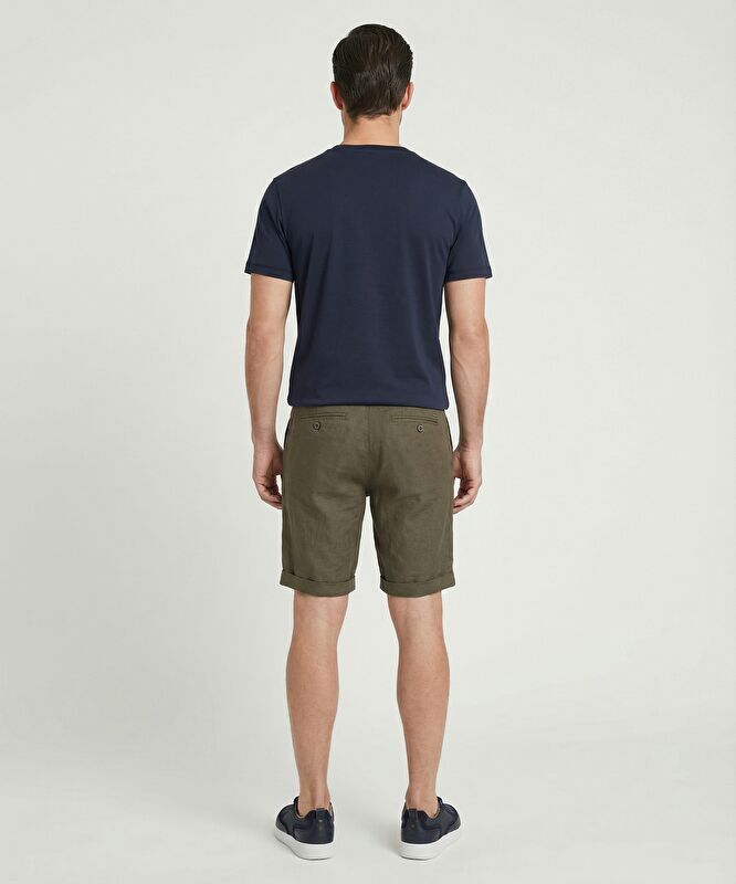 Regular Normal Bel Bermuda/Şort