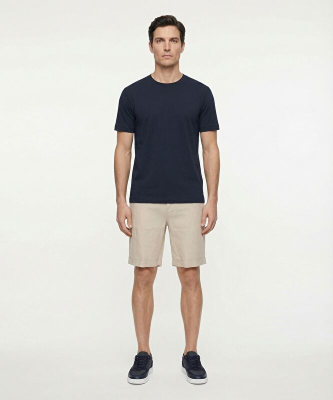 Regular Normal Bel Bermuda/Şort