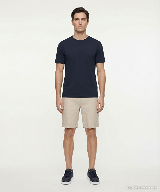 Regular Normal Bel Bermuda/Şort