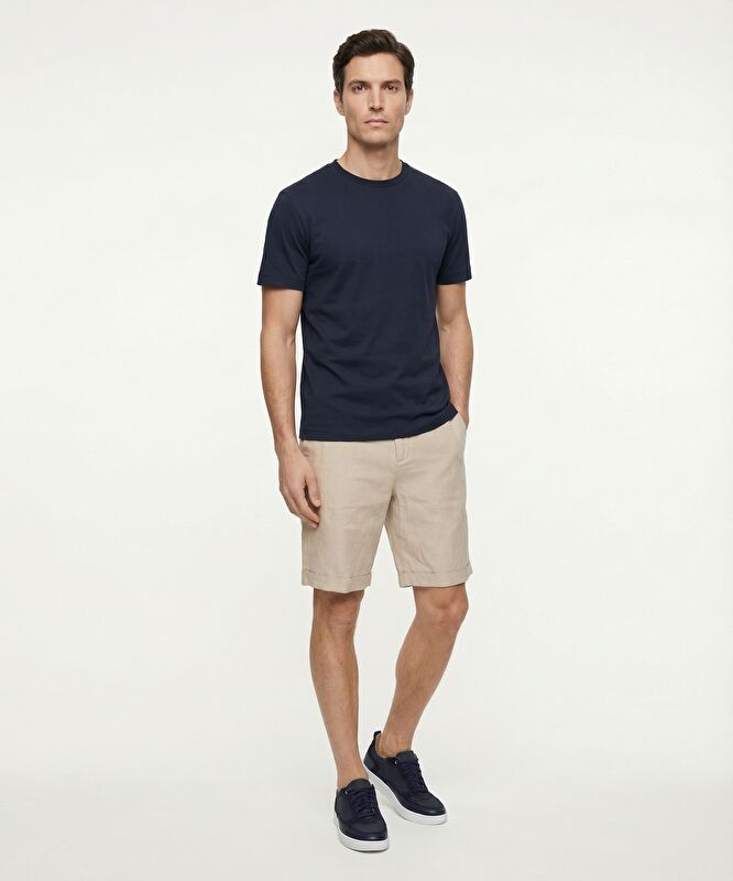 Regular Normal Bel Bermuda/Şort