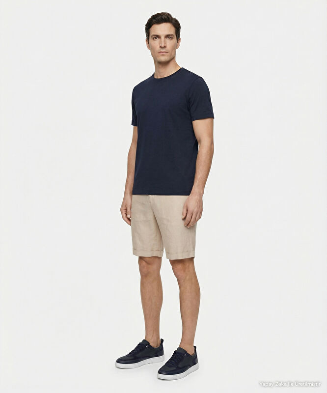 Regular Normal Bel Bermuda/Şort