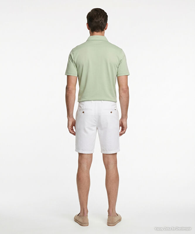Regular Normal Bel Bermuda/Şort