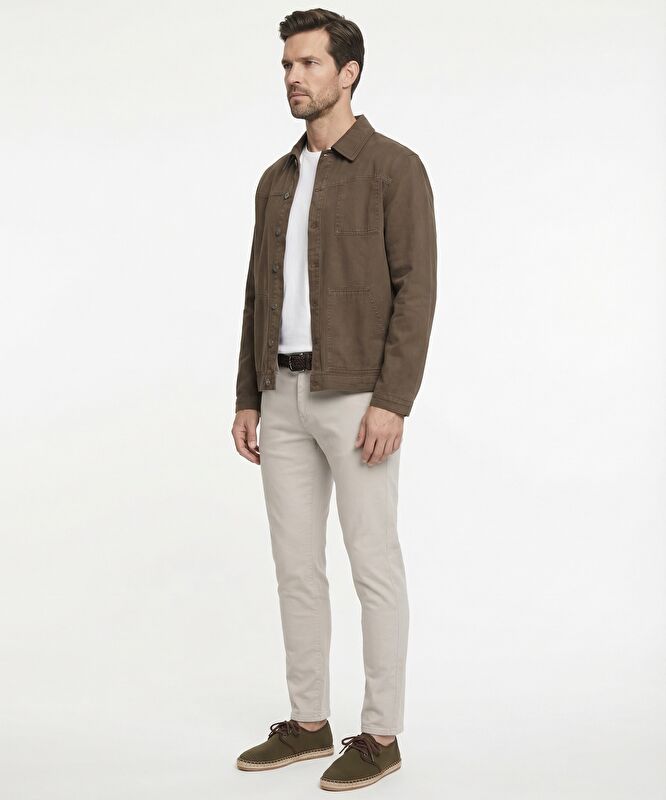 Regular Gömlek Yaka Uzun Kol Ceket