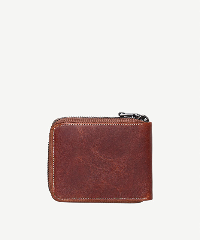 Fermuarlı Deri Cüzdan