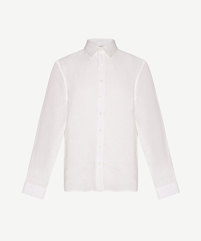 Slim Gömlek Yaka Uzun Kol Gömlek