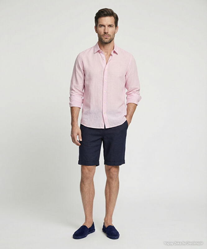 Regular Gömlek Yaka Uzun Kol Gömlek