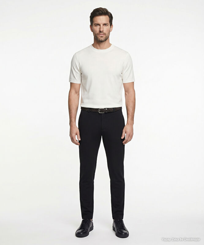 Straight Normal Bel Pantolon