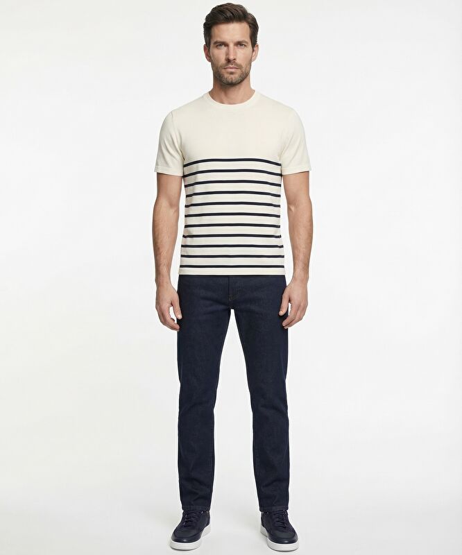 Regular Bisiklet Yaka Kısa Kol Kazak