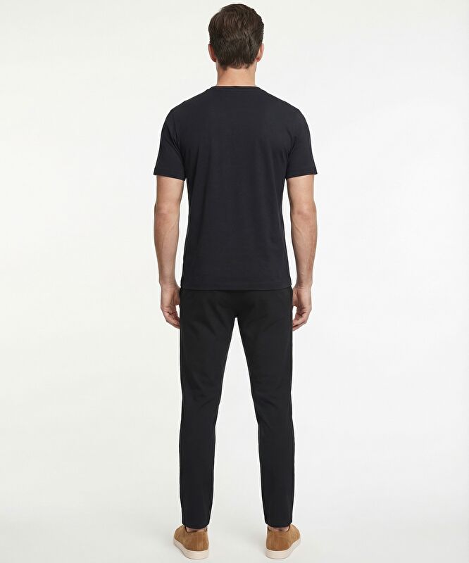 Regular Bisiklet Yaka Kısa Kol Kazak