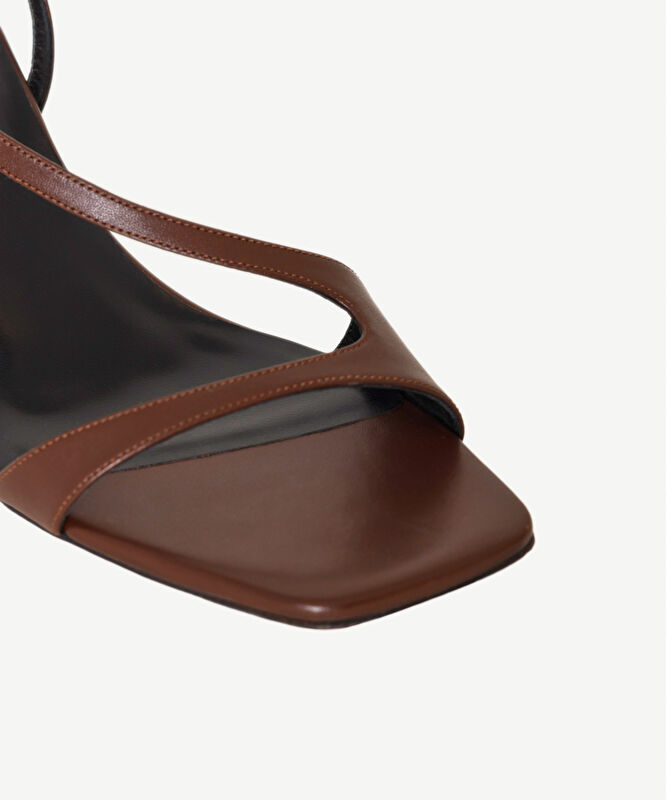 Platform Topuklu Deri Ayakkabı