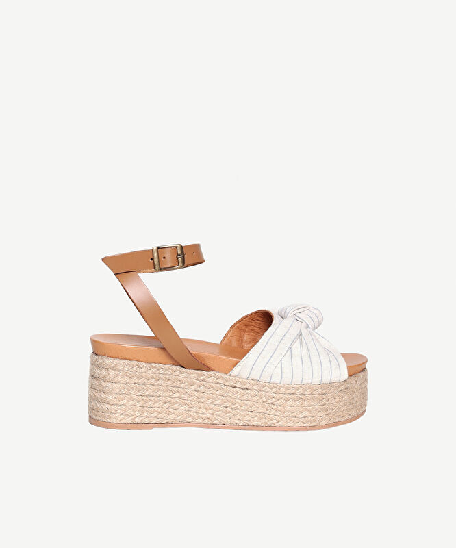 Kumaş Bantlı Espadril Sandalet