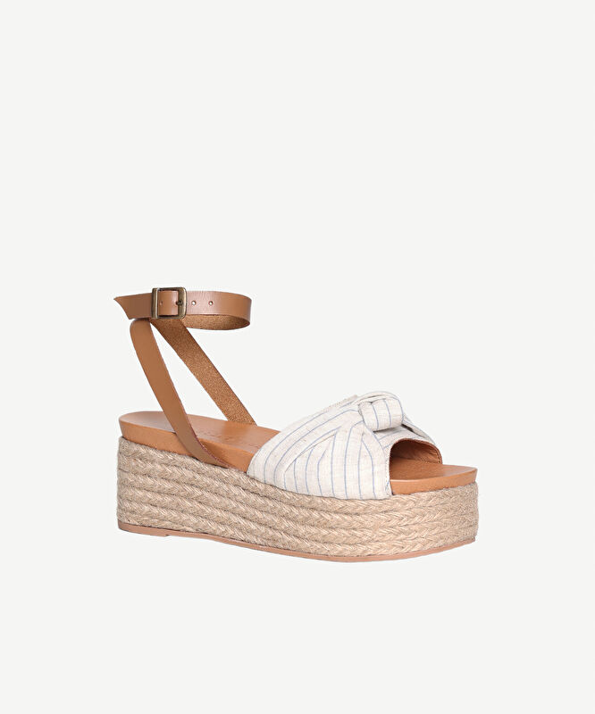 Kumaş Bantlı Espadril Sandalet