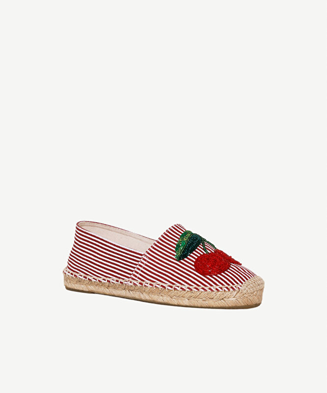 Boncuk İşlemeli Espadril