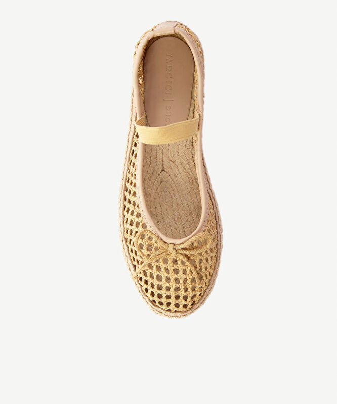 Rafya Örgülü Mary Jane Espadril