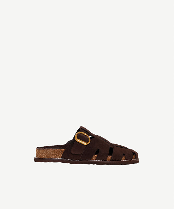 Süet Kafesli Terlik