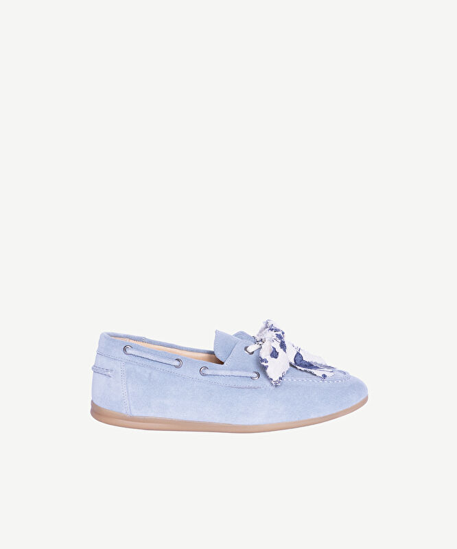 Süet Bağcıklı Loafer