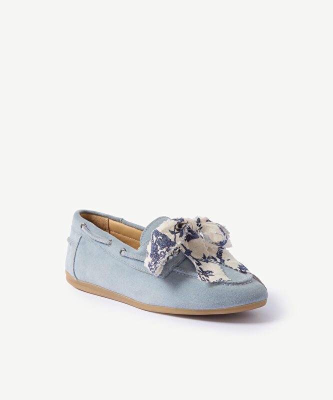 Süet Bağcıklı Loafer
